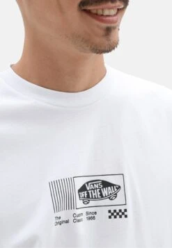 Vans TRANSFIXED 3 SS - T-Shirt Print - White -Vans b377046ddb5d496585d9a2de9564bc32