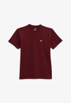 Vans LEFT CHEST LOGO - T-Shirt Basic - Burgundy -Vans b3fe68e2ebd6480a8497add1f425a305