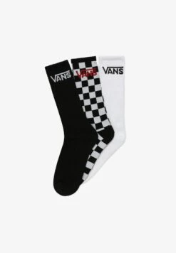 Vans CLASSIC CREW 3 PACK - Socken - Black-checkerboard -Vans b51c1bcfe0de42df9ce8bdff37a5b893 1