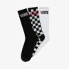 Vans CLASSIC CREW 3 PACK - Socken - Black-checkerboard