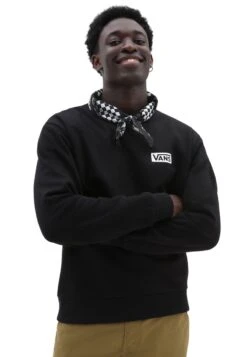 Vans RELAXED FIT CREW - Sweatshirt - Black