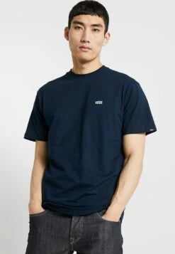 Vans LEFT CHEST LOGO - T-Shirt Basic - Navy/white -Vans b5e2cf3bc567475bbcd5fde052433cdf 1