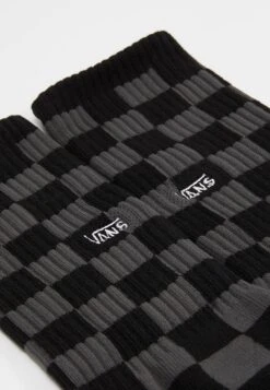 Vans CHECKERBOARD CREW II - Socken - Black Charcoal -Vans c197dd0fd79849188388329b9135354e