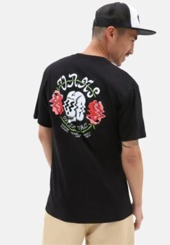 Vans SHAKEN SKULL SS TEE - T-Shirt Print - Black