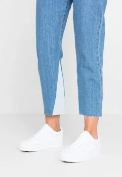 Vans UA OLD SKOOL PLATFORM - Sneaker Low - True White