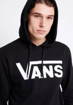 Vans MN CLASSIC PO H - Kapuzenpullover - Black/white -Vans d59eeb5b0f834f479553eaf4eece105f
