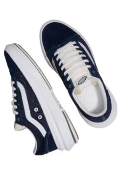 Vans OLD SKOOL OVERT UNISEX - Sneaker Low - Dark Blue -Vans d69558db781b4f8f86c2ad3dc2d34a0c