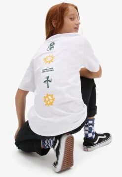 Vans POSITIVITY SS - T-Shirt Print - White -Vans f06c81a8f93a426bbc4b1d9513d14faf