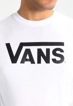 VANS CLASSIC LS - Langarmshirt - White/black -Vans f0abb46c847242ae8b71eaac9d86b070