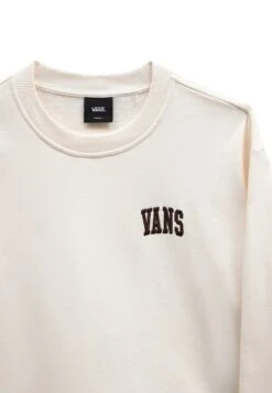 Vans VARSITY BOXY FIT CROP P/O - Sweatshirt - White -Vans f6849f6c19384d5b8dafad6b06849a97