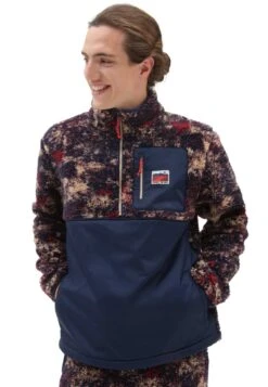 VANS OUTDOOR CLUB Q-ZIP - Fleecejacke - Dark Blue