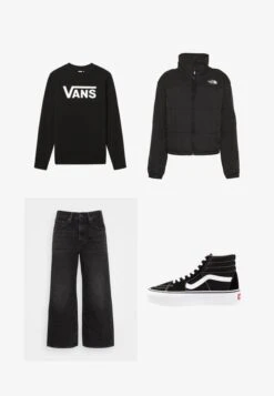 Vans WM CLASSIC V CREW - Sweatshirt - Black 11 Vans WM CLASSIC V CREW - Sweatshirt - Black -Vans query